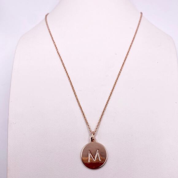 Kate Spade Rose Gold Monogram Initial M and Phrase One in a Million on Reverse - Picture 1 of 5